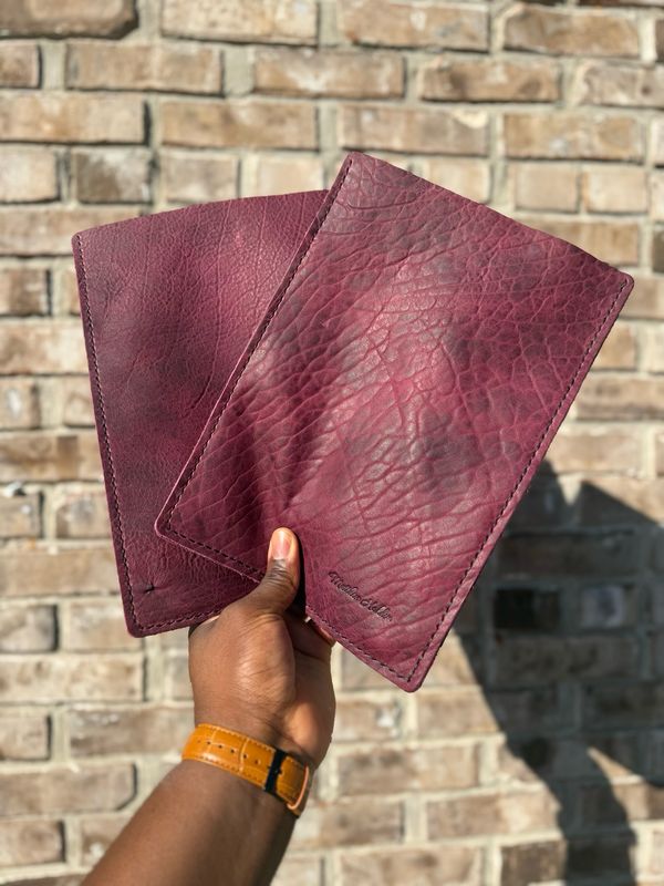 Leather IPad Sleeve ( Plum Bison )