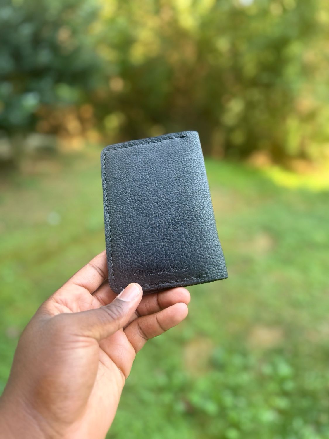The “Explorer” Pebbled Black Bison Passport Wallet The “Explorer” Pebbled Black Bison Passport Wallet