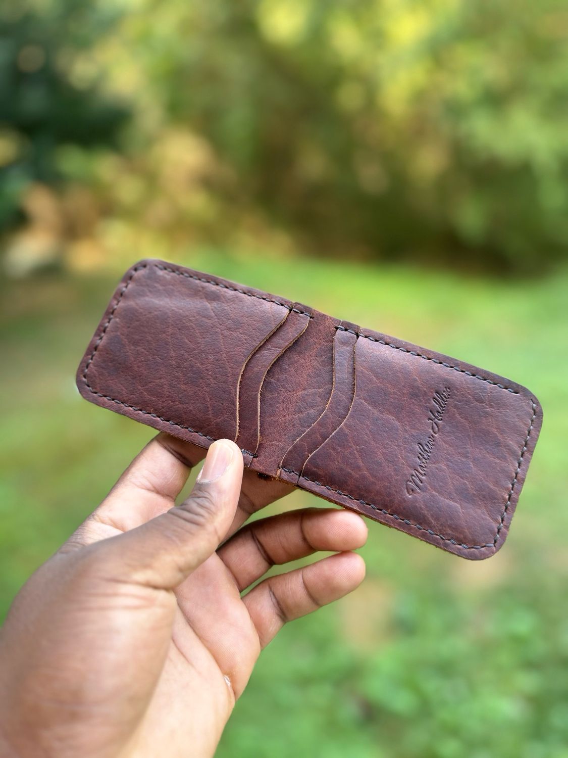 The “Ritten” Bison Bifold Wallet The “Ritten” Bison Bifold Wallet