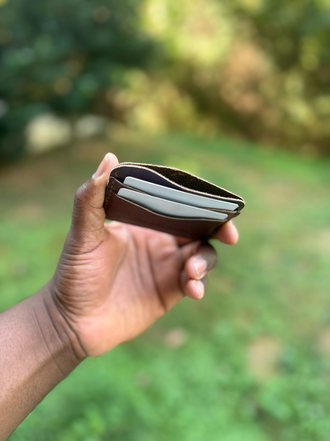 The “Novice” Rustic Brown minimal wallet The “Novice” Rustic Brown minimal wallet