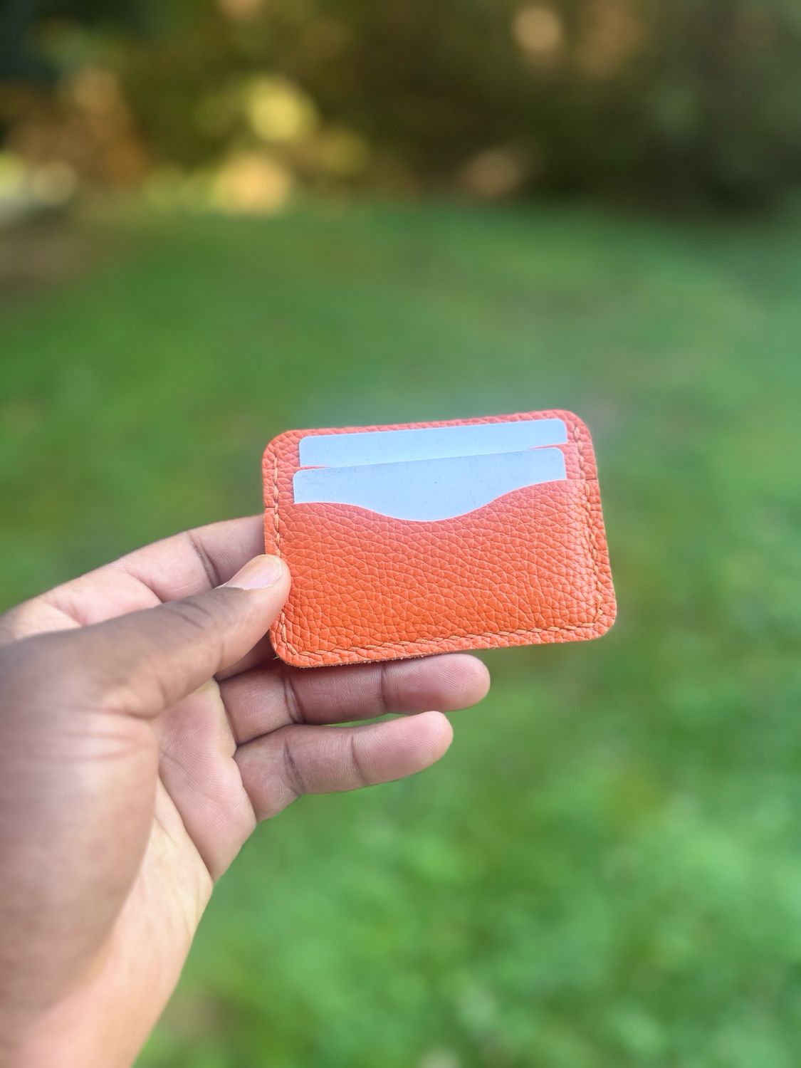 The”Novice “ Orange Minimal Wallet