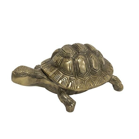 Antique Gold Turtle Box