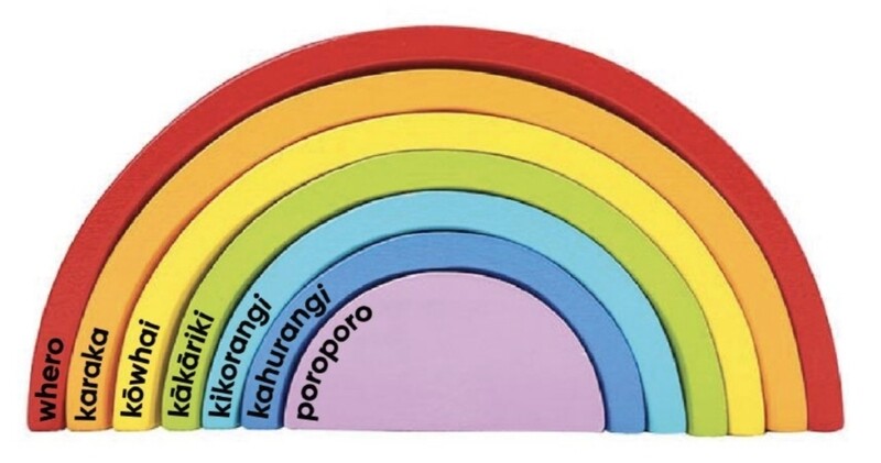 Rainbow Te Reo Wooden Blocks