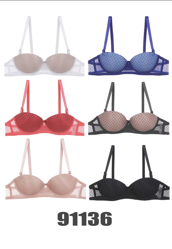 Lace Demi Strapless Bra - A Cup