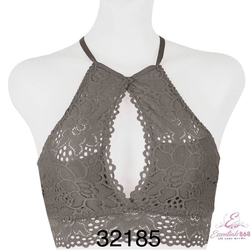 High-Neck Halter Bralette(32185)