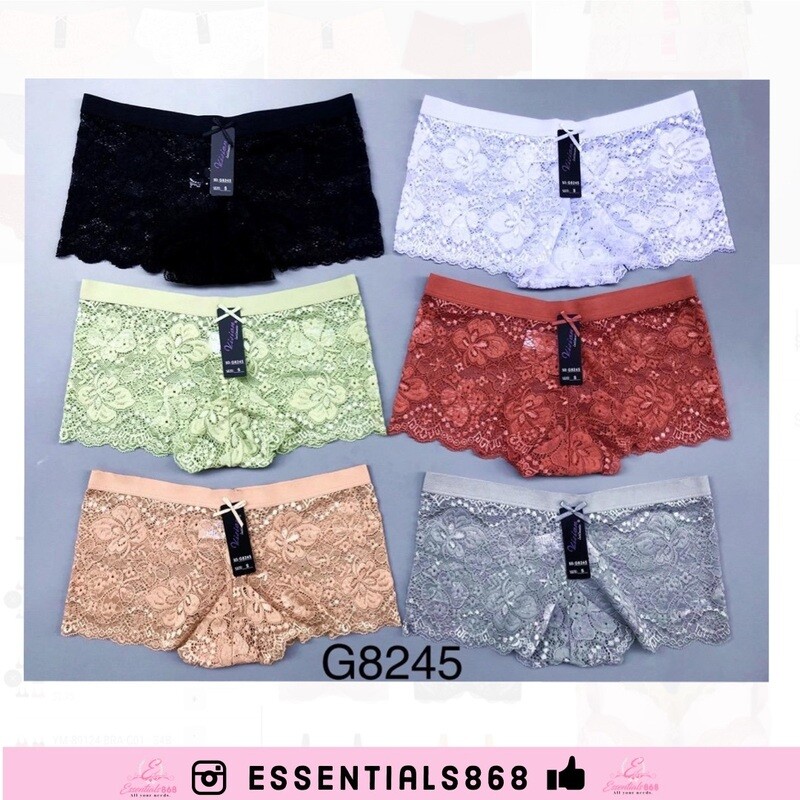 Lace Boyshorts - G8245 (6 pcs)