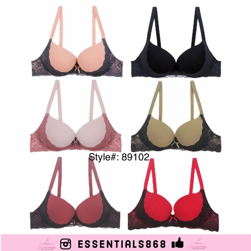 Floral Lace Plunge Bra
