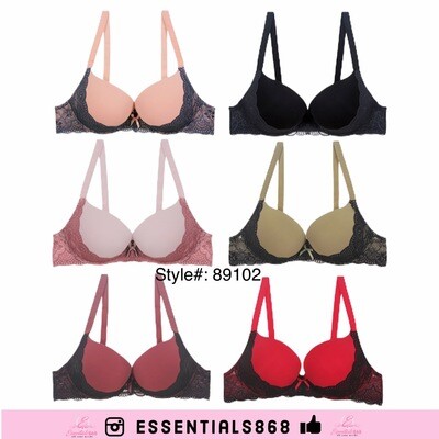 Floral Lace Plunge Bra