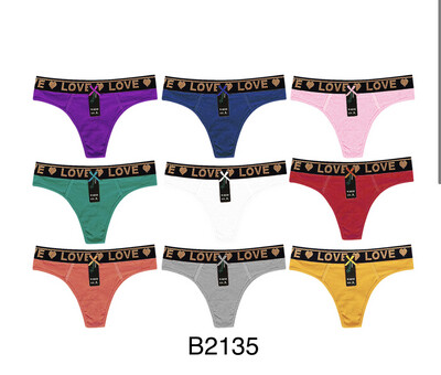 Cotton Thong undwewear B2135 ( 6 PCs ) 