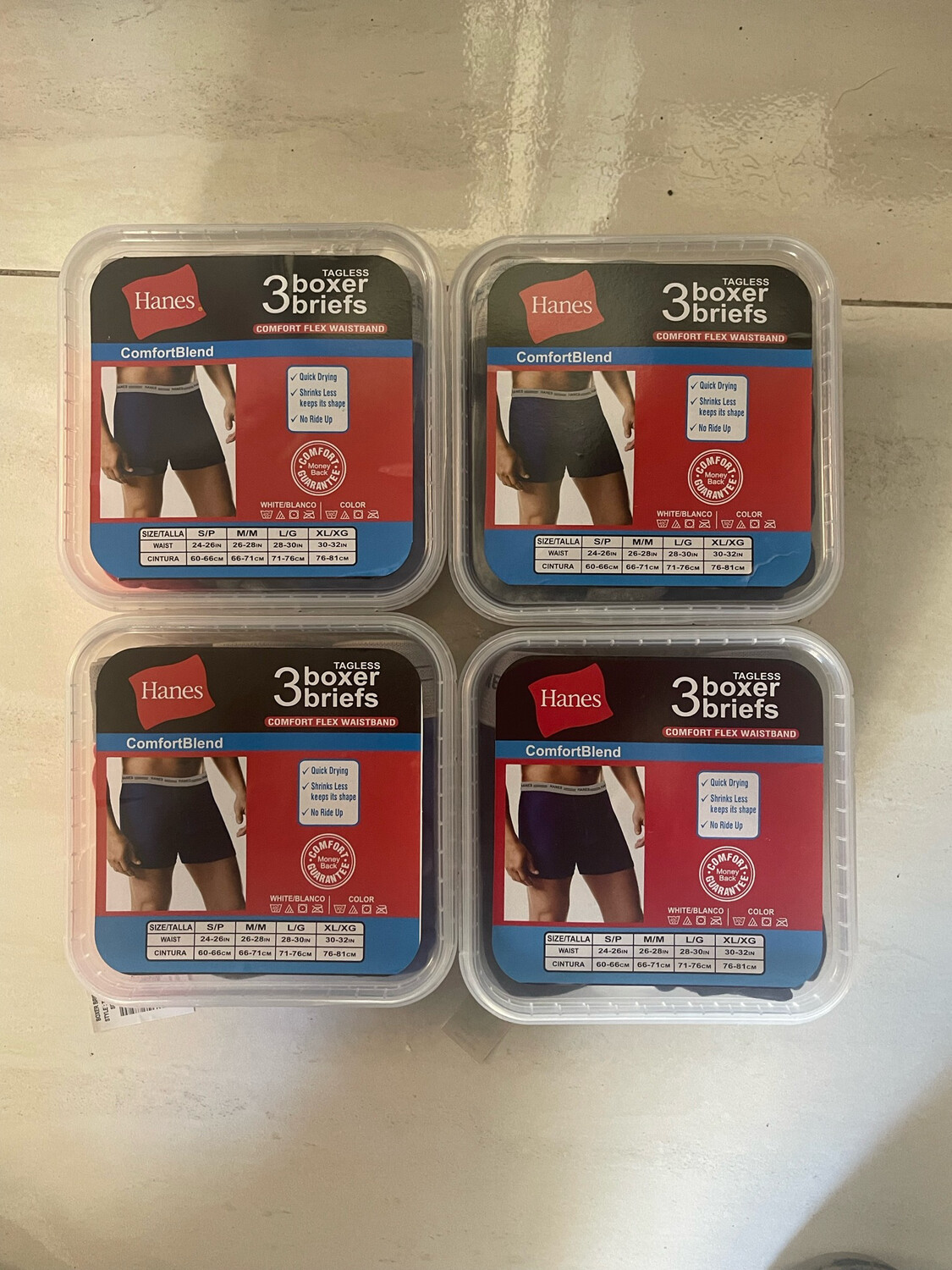 Hanes Boxer Briefs ( 3 PCs )