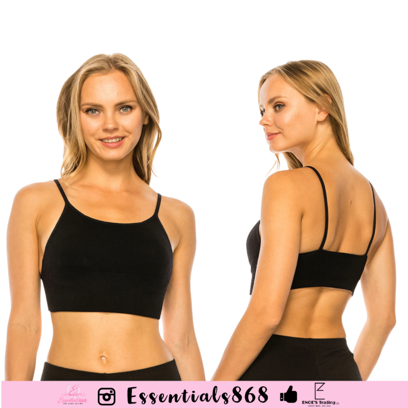 Seamless thin strap bralette