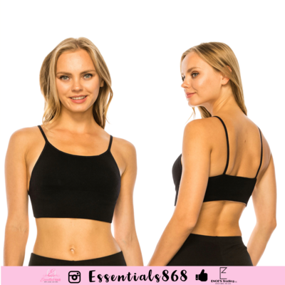 Seamless thin strap bralette