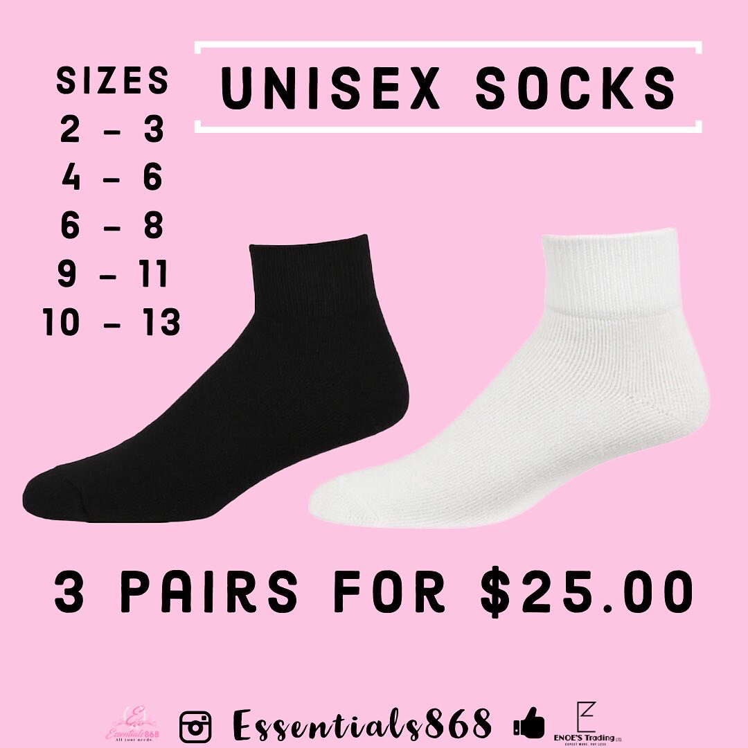 Unisex Socks -3 Pairs