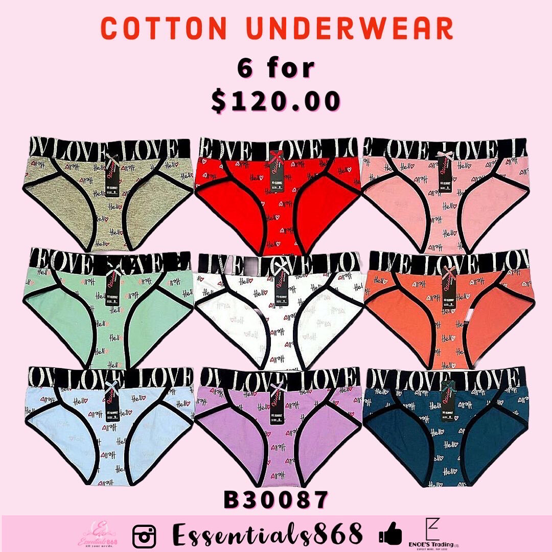 Cotton Underwear - 6 Pcs