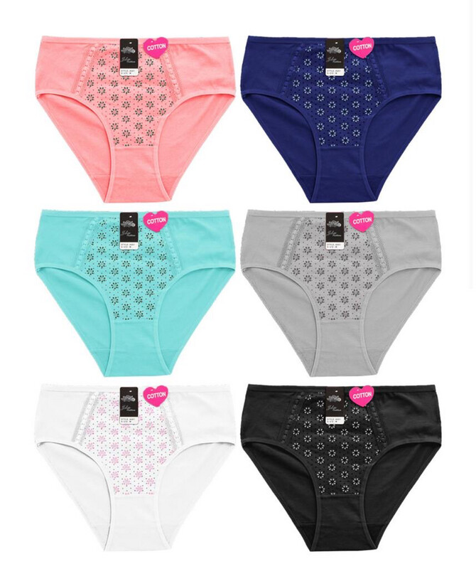 Highwaist Cotton Underwear -6 PCs