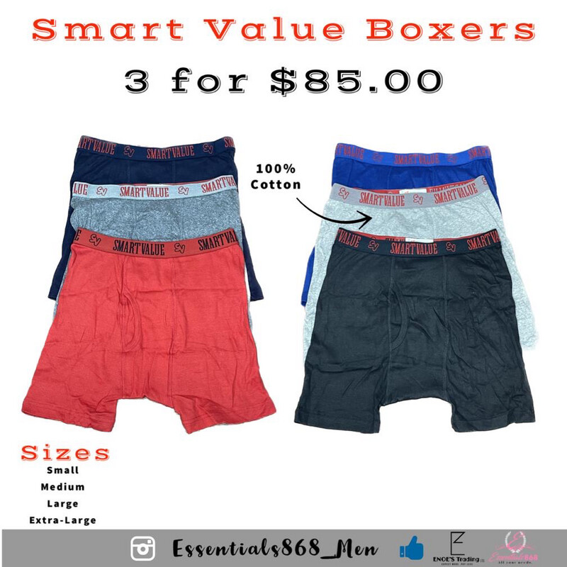 Smart Value Boxer Briefs ( 3 PCs )
