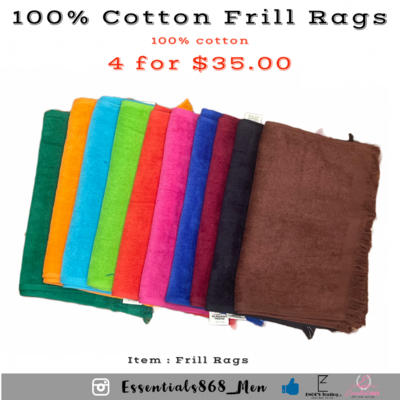 Frill Rags (4 For 35)