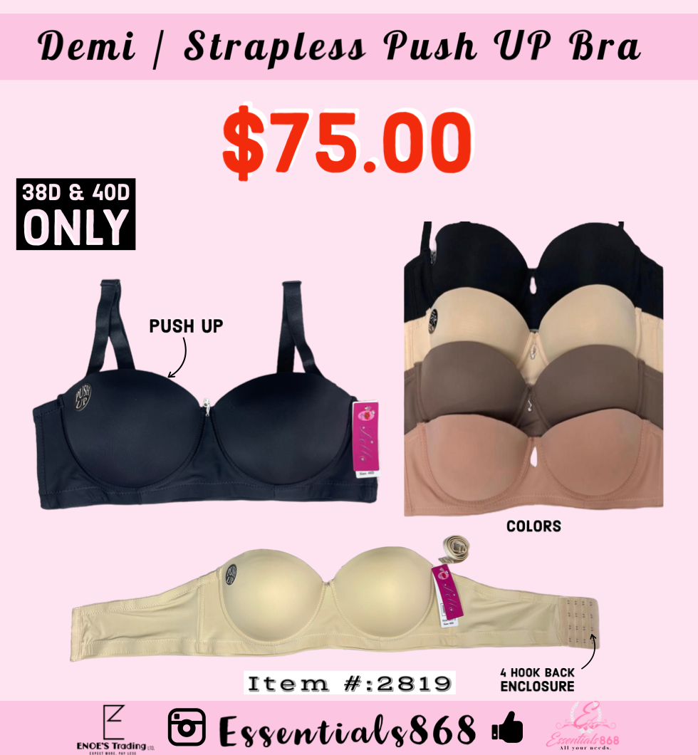 Demi Strapless Push Up bra