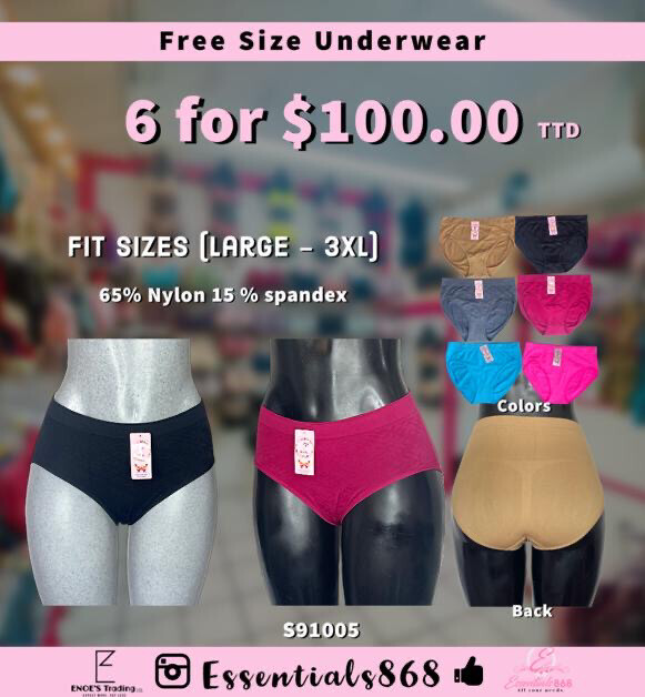 Nylon Underwear - 6 PCs