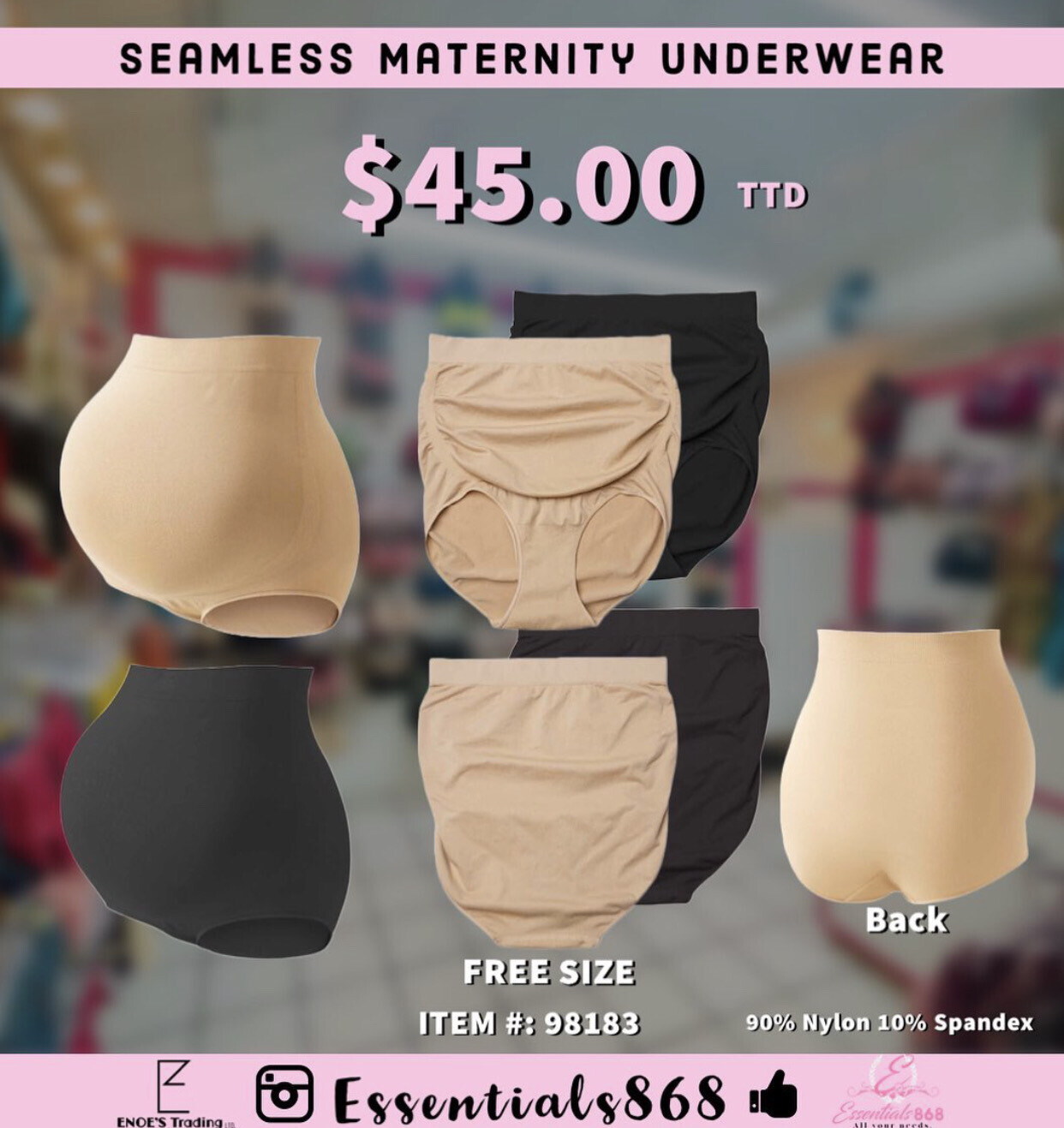 Seamless Maternity Underwear