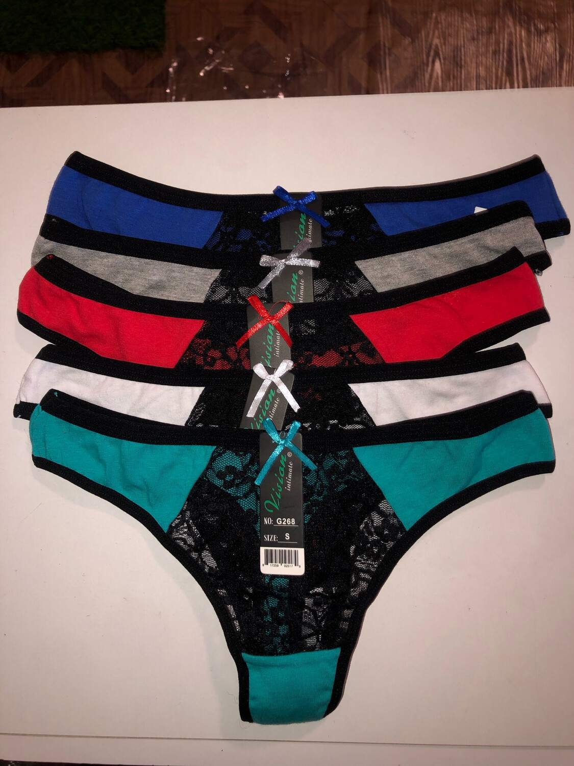 Cotton &amp; Lace Underwear (5 Pieces)