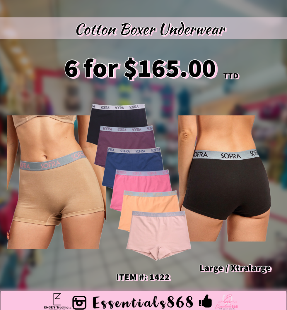 Cotton Boxer Underwear 6 Pcs