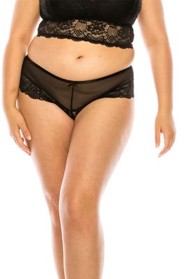 Youmita Mesh Bikini Underwear w/ Lace trim