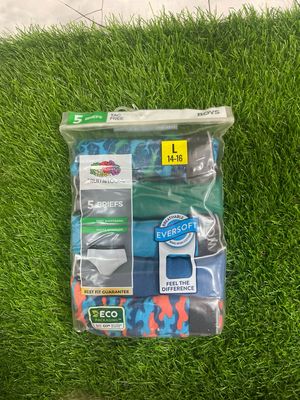 Fruit Of The Loom Boys Cotton Briefs -5 PCs