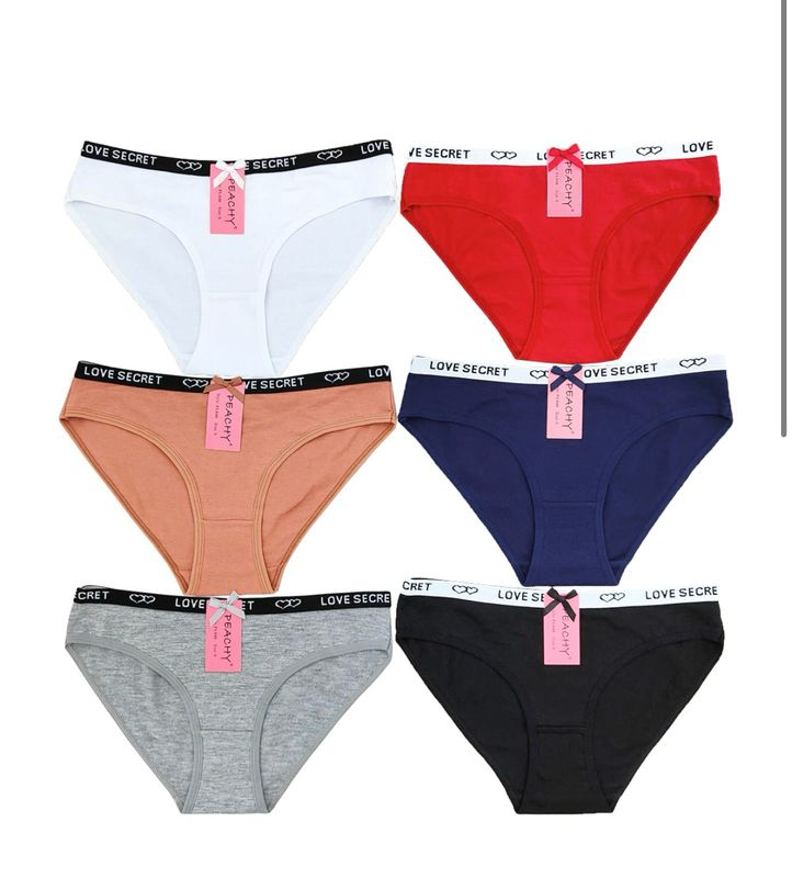 Cotton Highcut Underwear - 6 Pcs