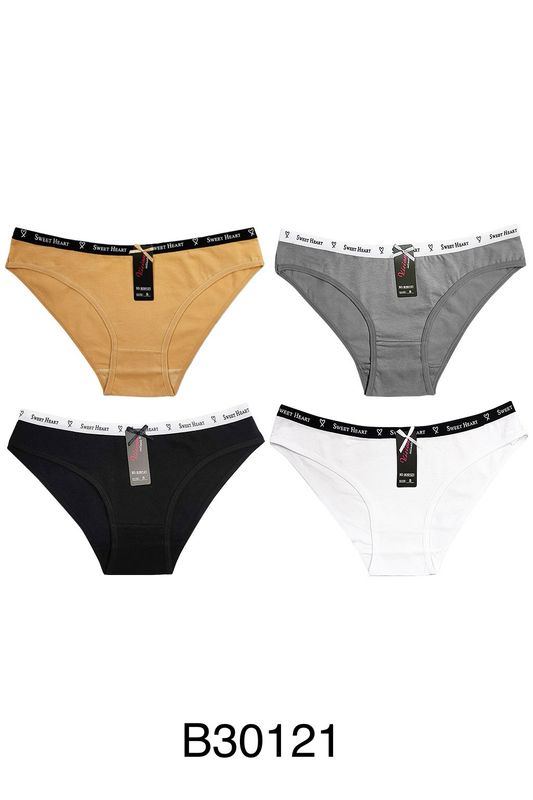 Cotton High Cut Underwear - 4 PCs