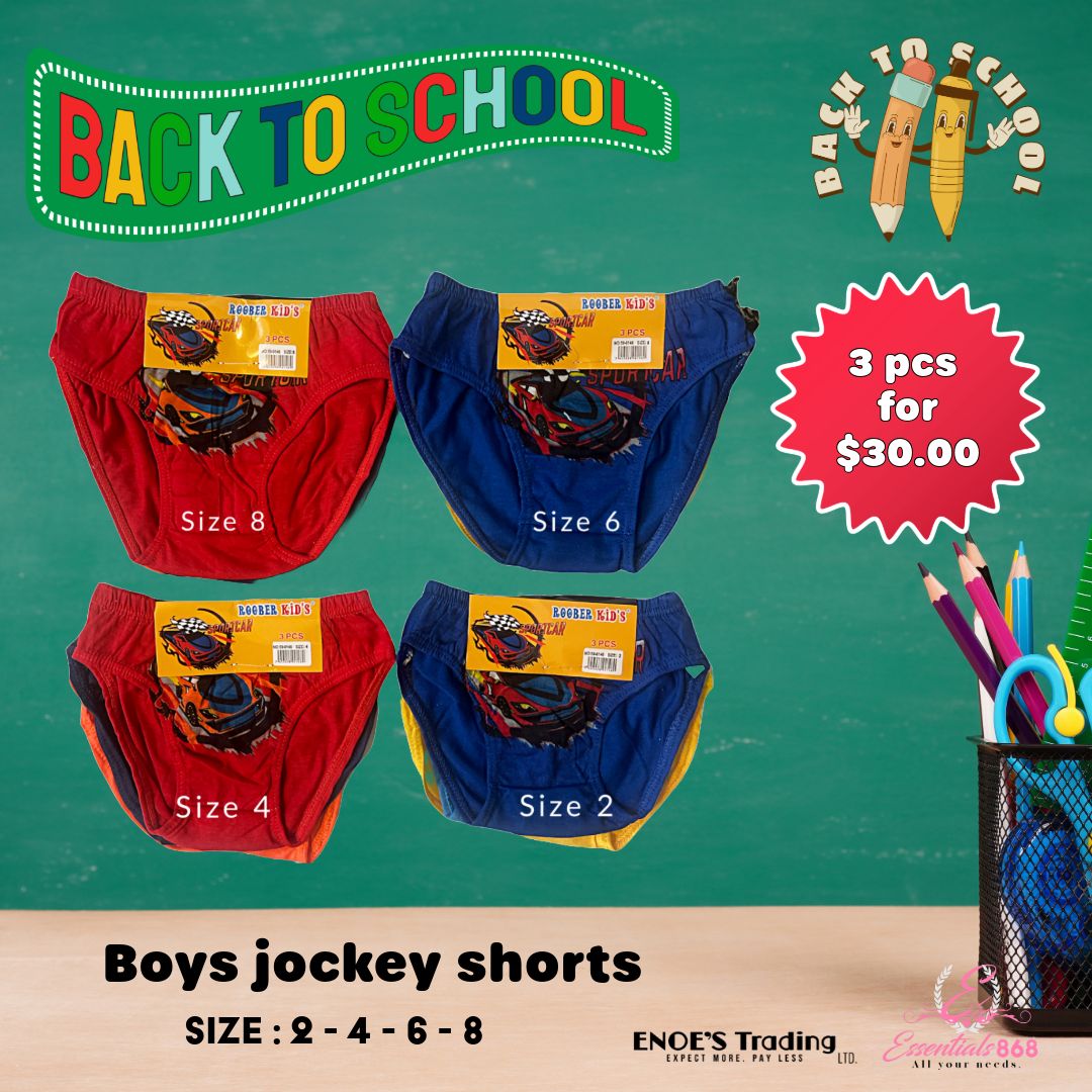 Children Jockey Shorts - 3 PCs