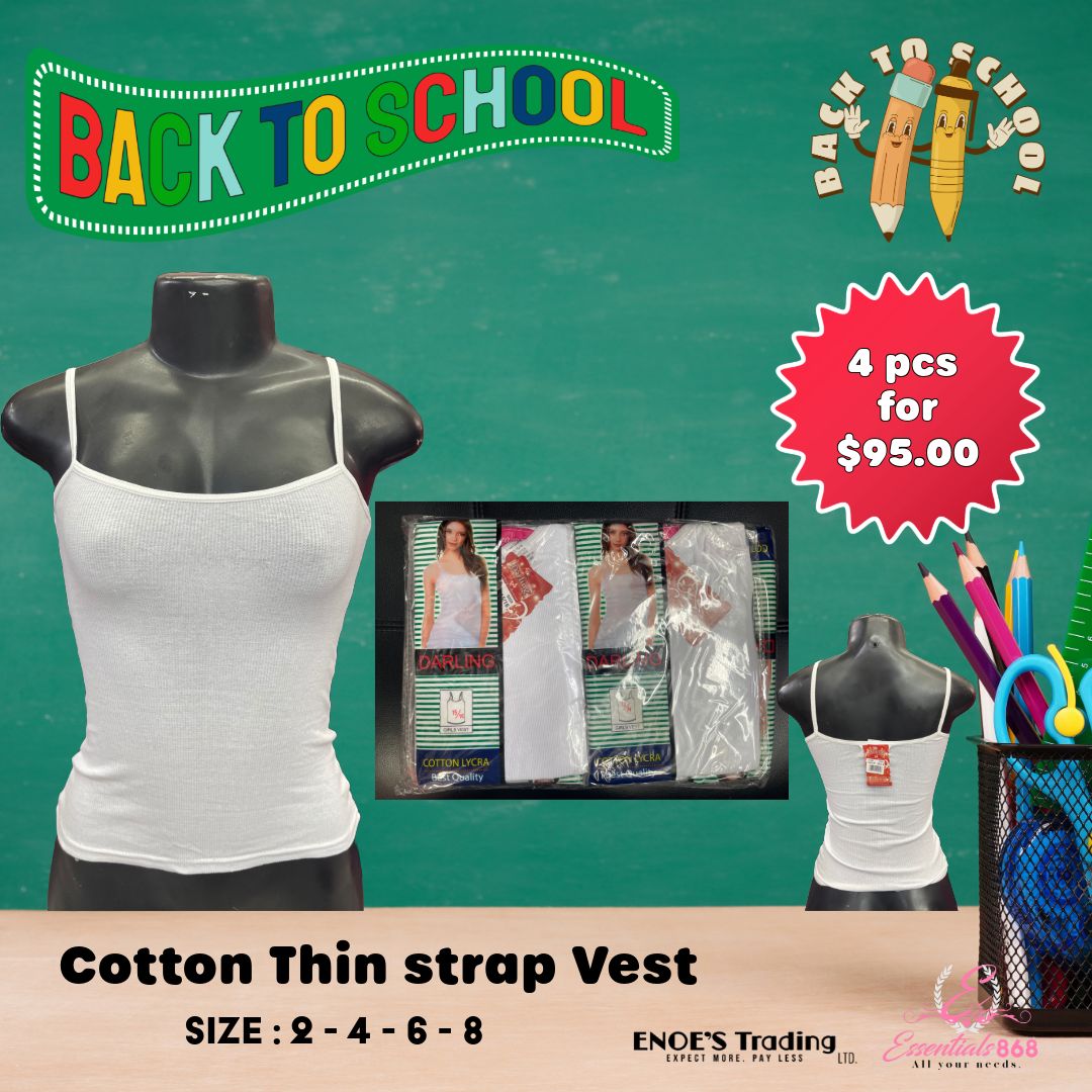 Cotton Thin Strap Vest