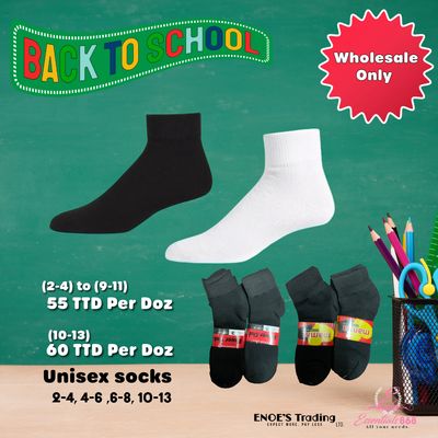 Socks Black &amp; White- Wholesale