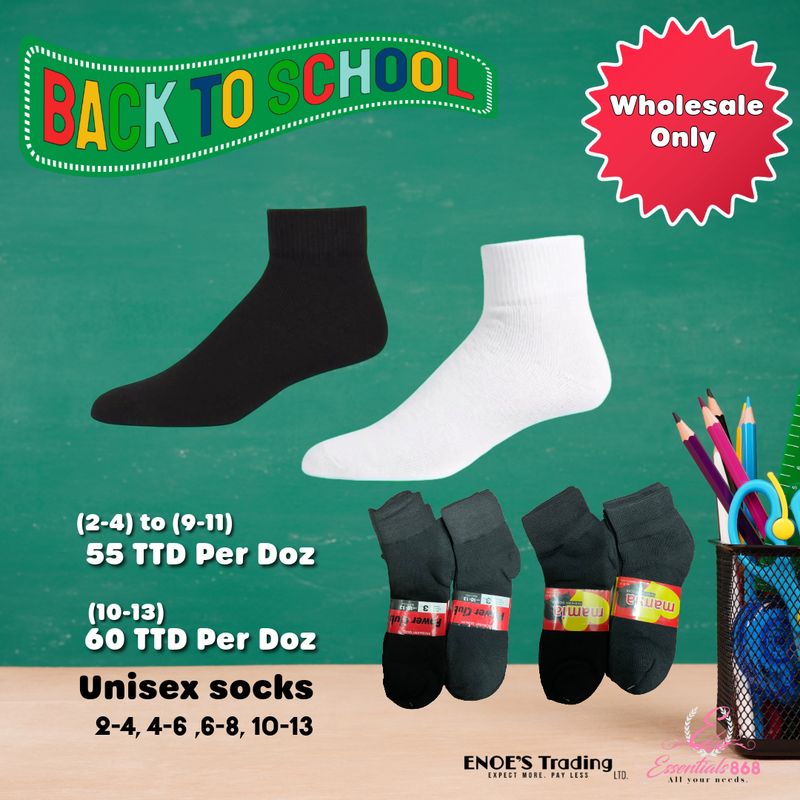 Socks Black &amp; White- Wholesale