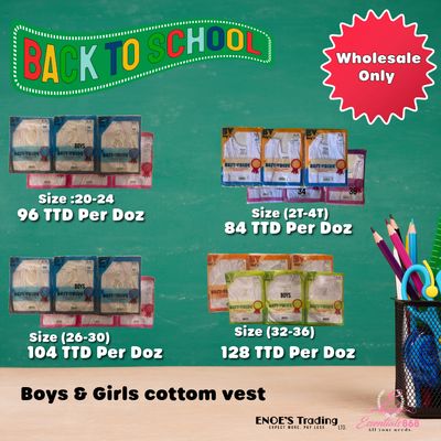 Best Value Kids Vest -1 Dozen