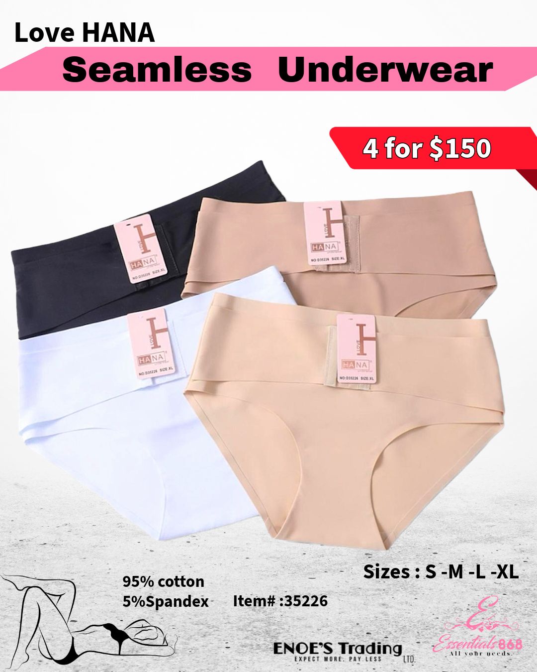Love HANA Seamless Underwear -35226