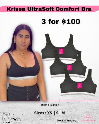 Krissa UltraSoft Comfort Bra-B3457 -3 Pcs