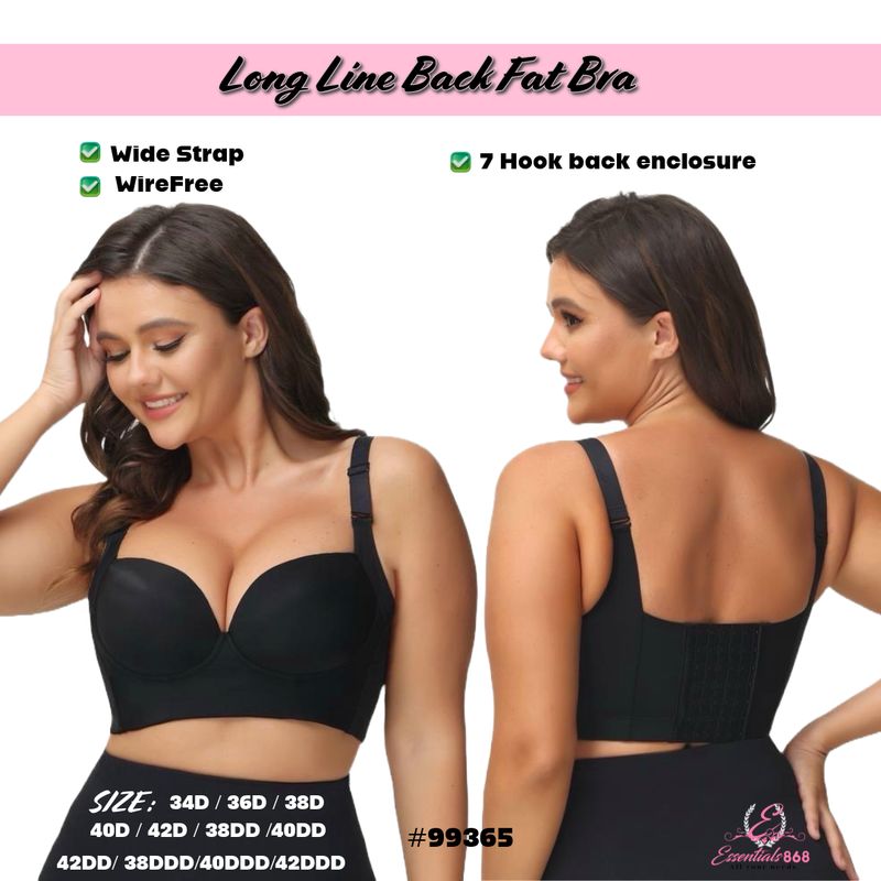 Longline Seamless back fat Bra