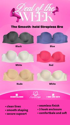 SmoothHold Seamless Strapless Bra