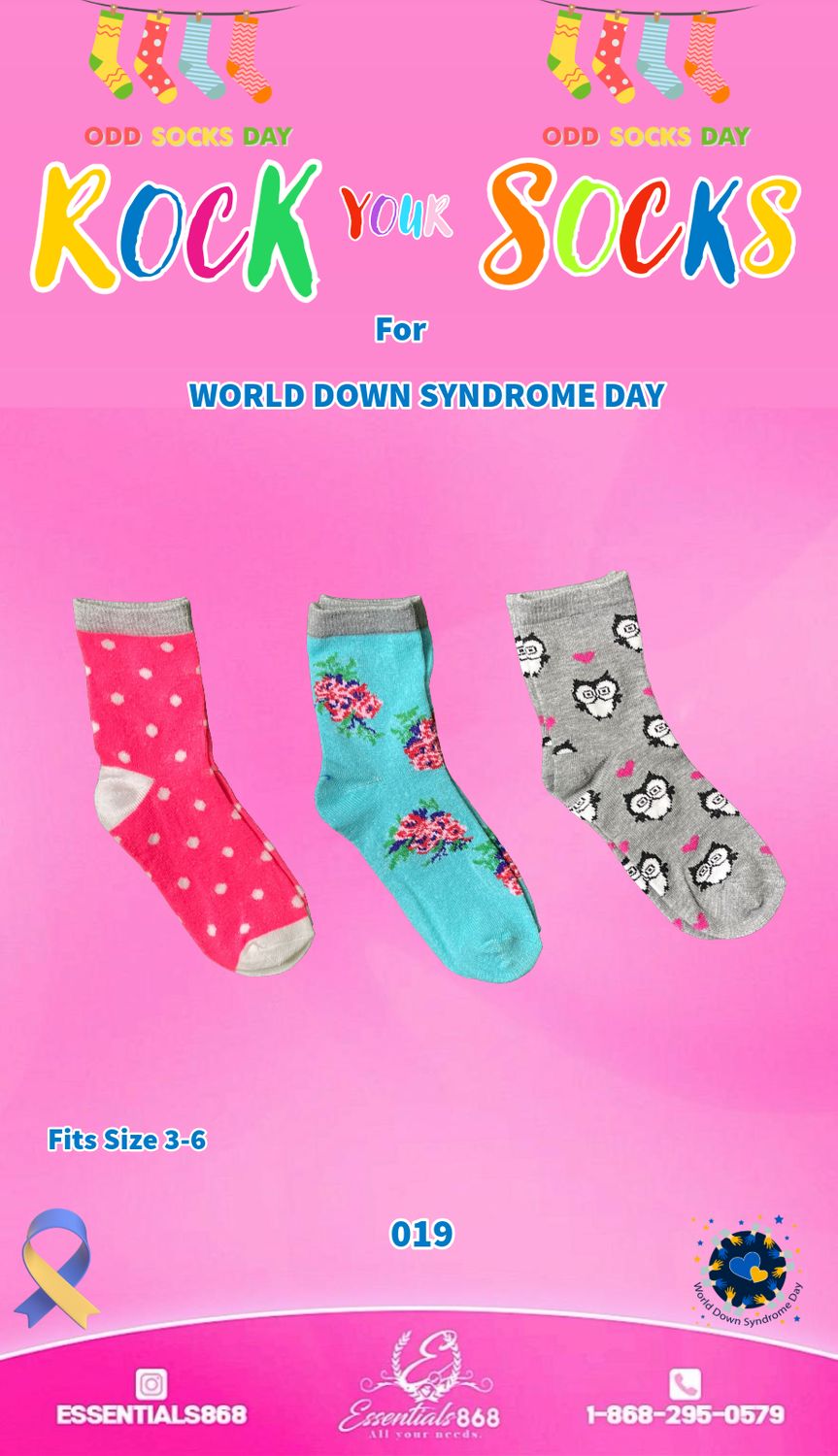 Funky Colored Socks Girls