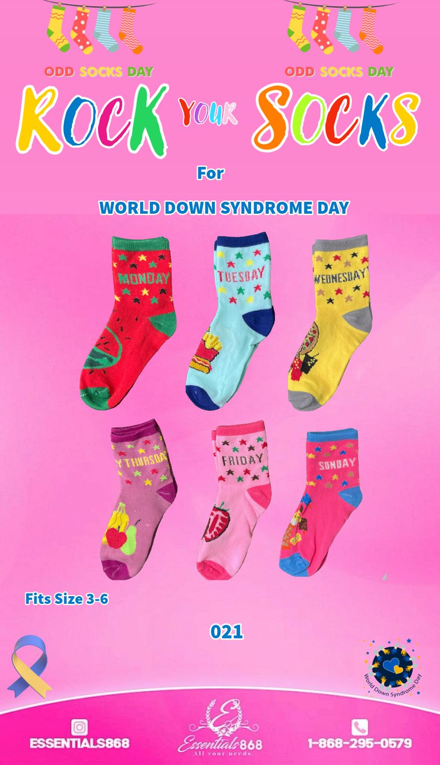 Funky Colored Socks Girls