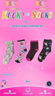 Funky Colored Socks Girls