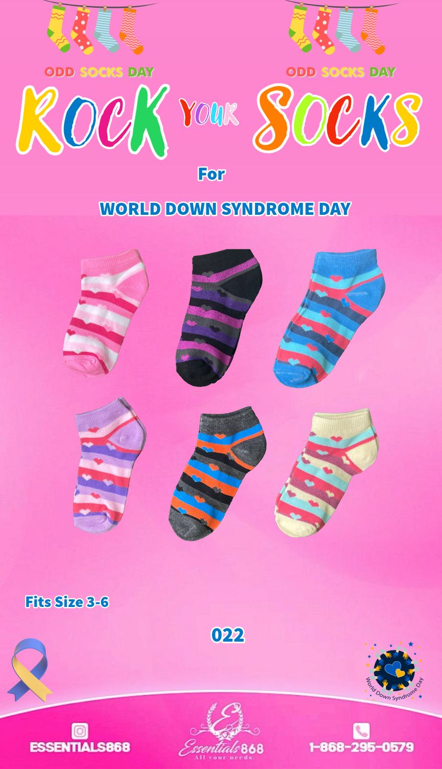 Funky Colored Socks Girls