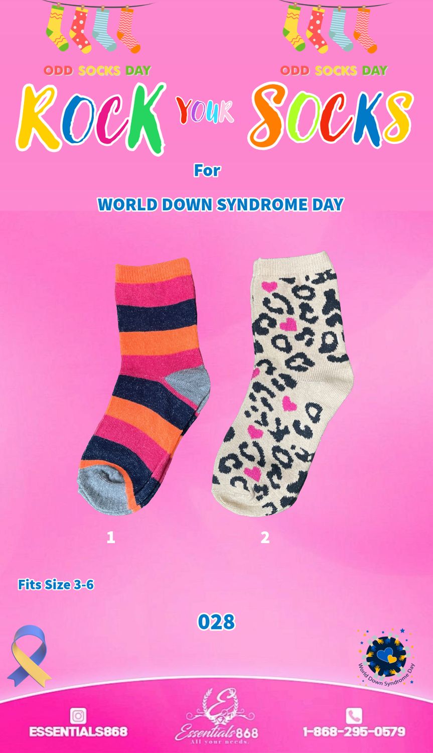 Funky Colored Socks Girls