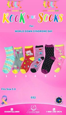 Funky Colored Socks Girls