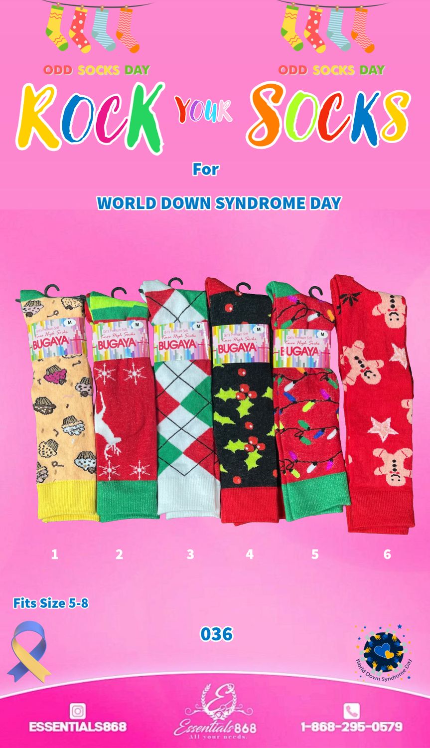 Funky Colored Socks Girls