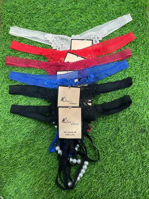 Thong Beaded Underwear -6 Pcs