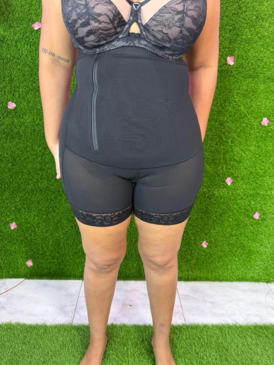 Stage 2 Colombian BBL Faja- Post Surgical Recovery Side Zip Shapewear