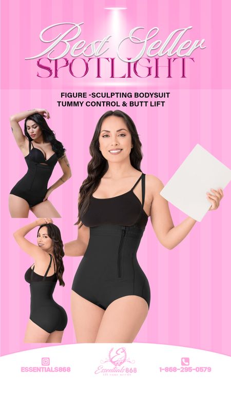 Figure-Sculpting Bodysuit – Tummy Control &amp; Butt Lift