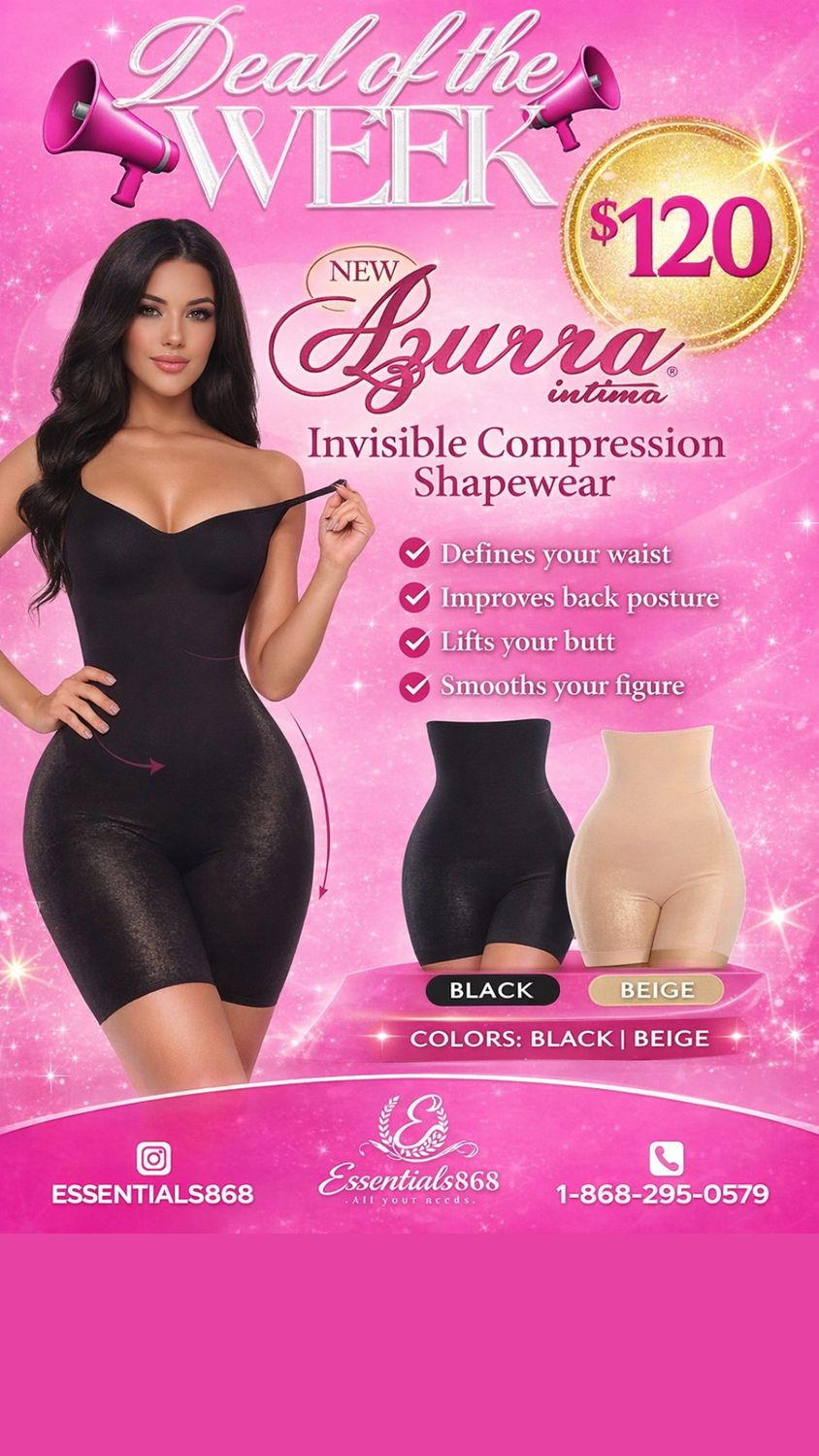 Azurra Invisible Compression Shapewear – Stage 2 Sculpt